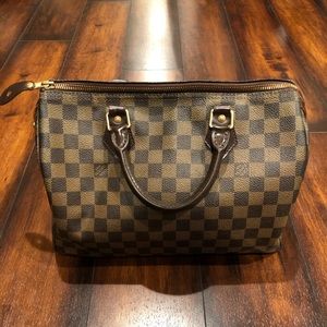 Authentic Louis Vuitton Speedy 30 Damier Ebene